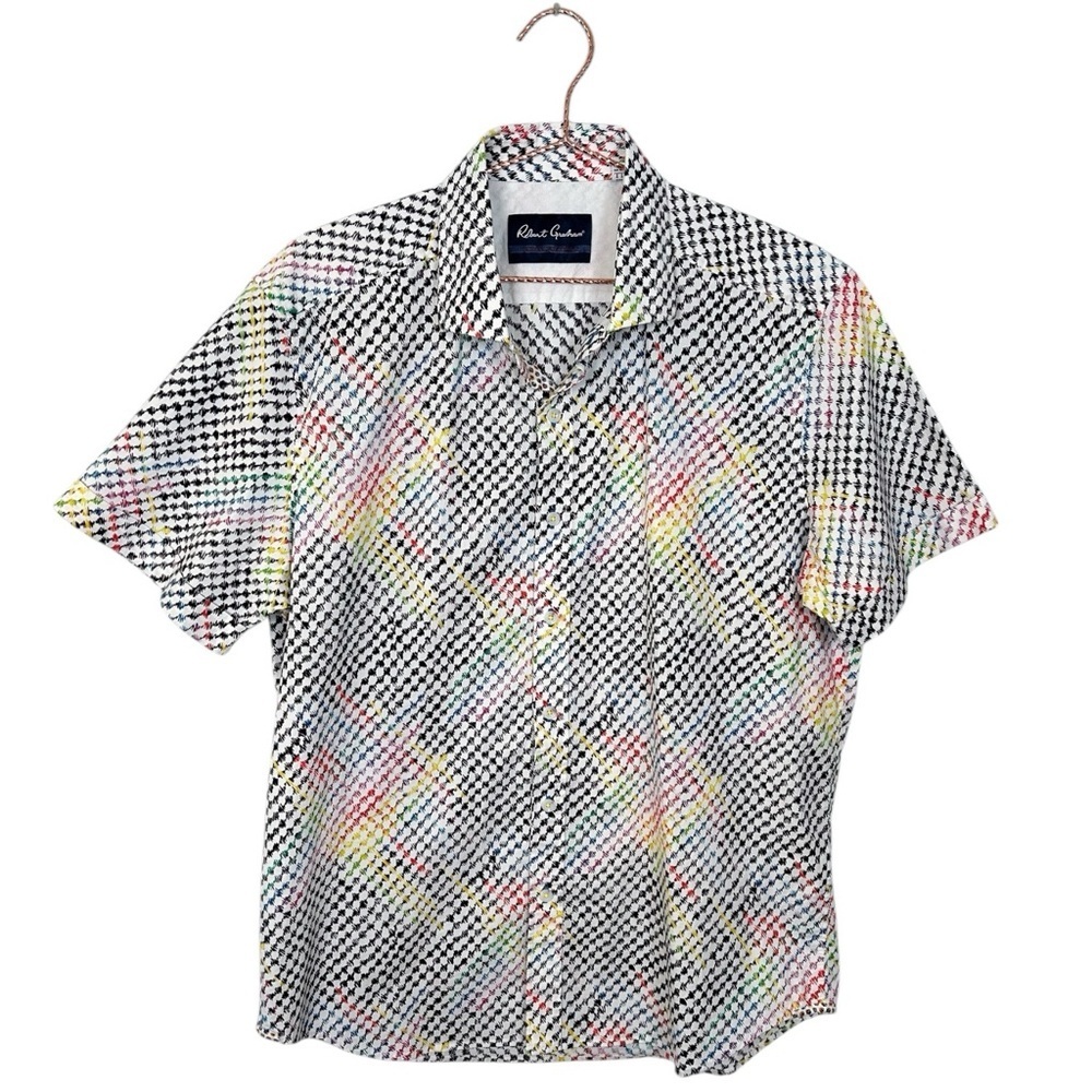 Robert Graham Colorful Scribble Printed Men's Button Down Shirt